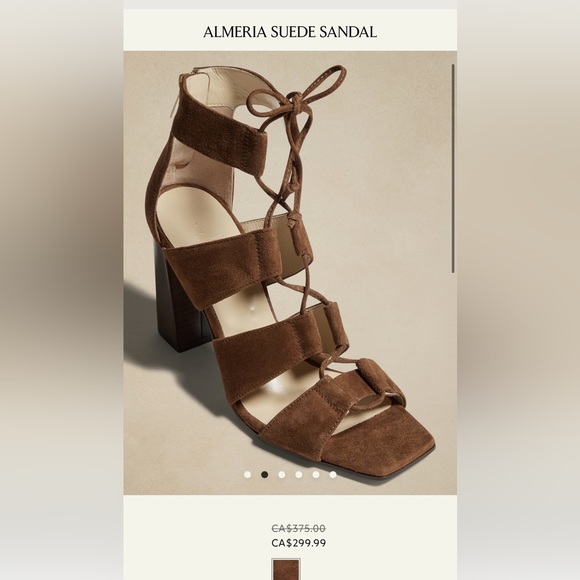 ALMERIA SUEDE SANDAL // Sz 8 // BNWOT - Picture 2 of 4